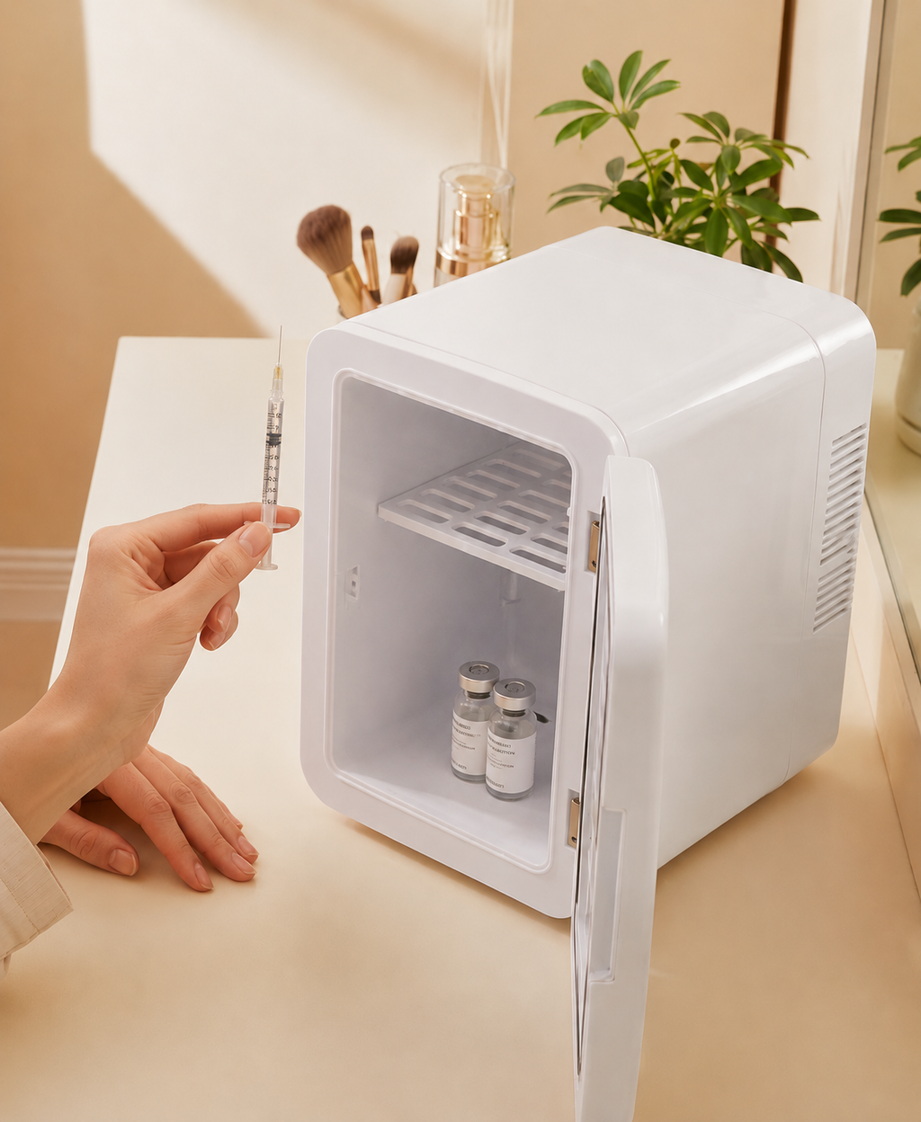 Home & Travel Peptide Fridge | Premium Mini Wellness Storage Fridge
